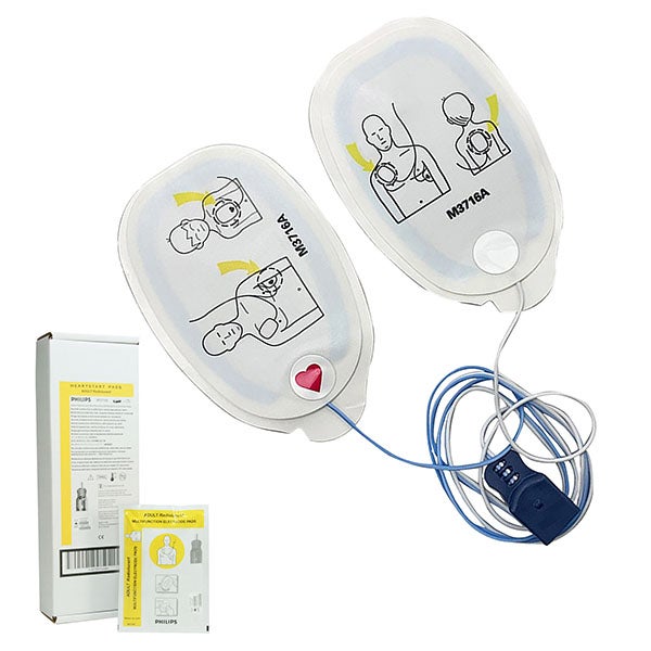 Produktbild - 62718 - Defibrilleringselektrod vuxen med röntgentransparent kabel till Heartstart XL