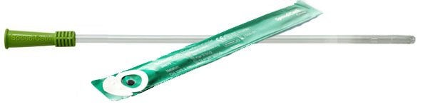 Produktbild - 81133 - Tappningskateter Nelaton hydrofil plast med vätska grön CH14 20cm