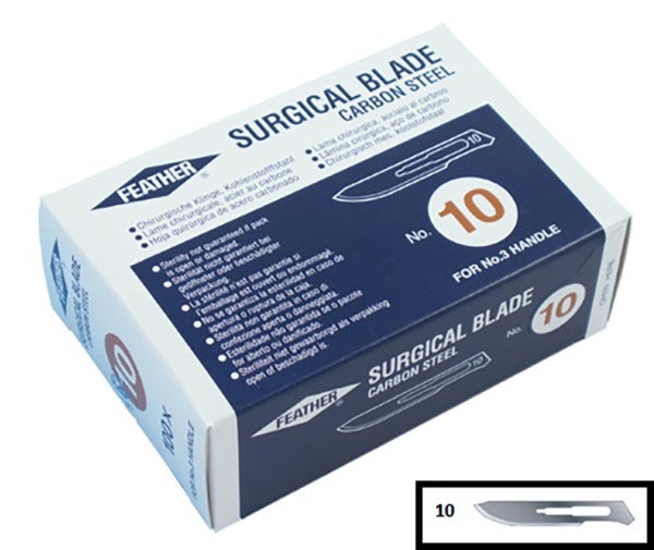 Produktbild - 58571 - KNIVBLAD NR 10 KOLSTÅL