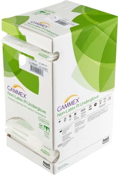 Produktbild - 54153 - Operationshandskar underhandske polyisopren grön strl 6,5