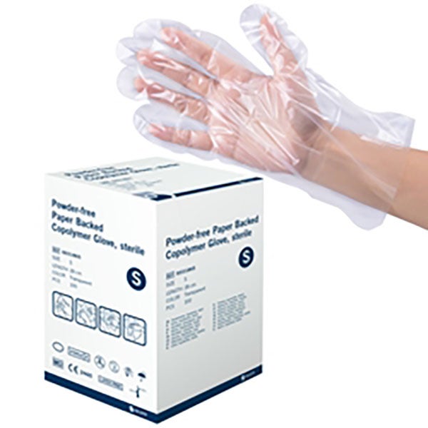 Produktbild - 65208 - Plasthandske parförpackad på papper strl S