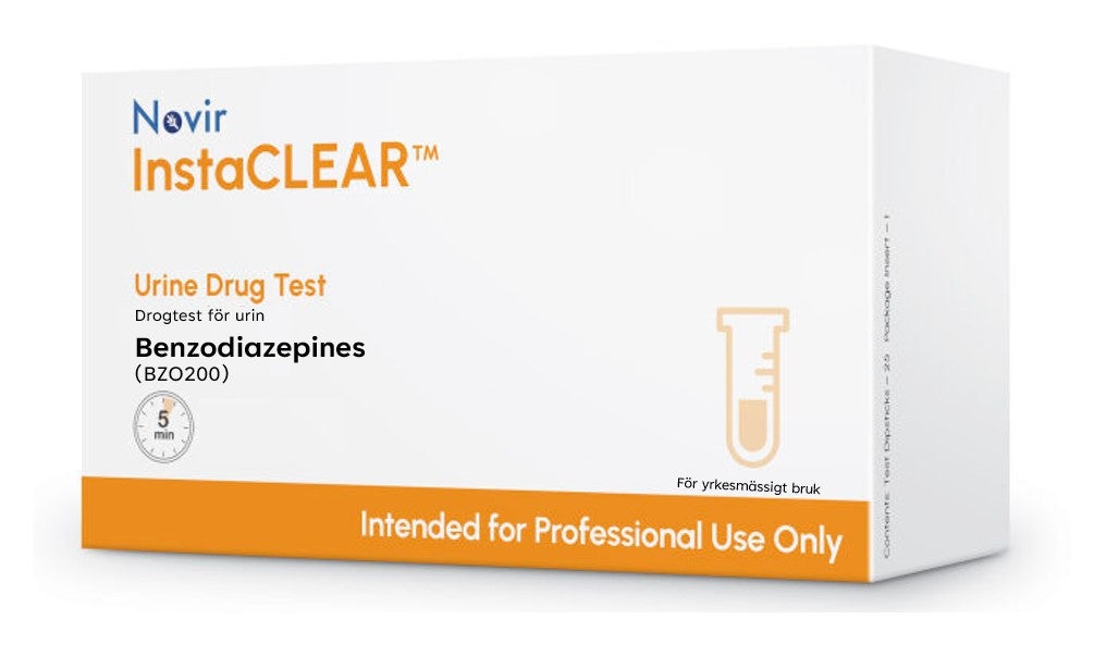 Produktbild - VF000184213 - Drogtest singelsticka för urin bensodiazepiner 25-pack