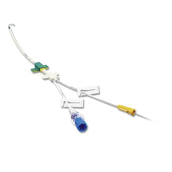 Produktbild - 62121 - CVK-set 2-lumen med EKG-kabel och avstängning 7Fr 16/16G 150mm