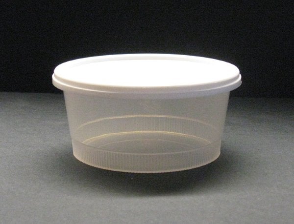 Produktbild - 84424 - Burk 180ml med snäpplock PP 84mm H42mm