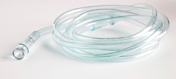 Produktbild - 61706 - Förlängningsslang till syrgasgrimma med syrgasanslutning 2,1m