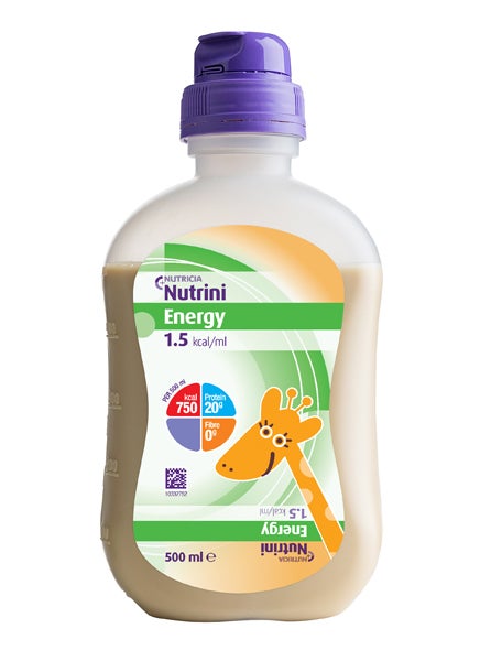 Produktbild - 57758 - Nutrini Energy sondnäring för barn komplett energirik 150kcal/100ml 200ml