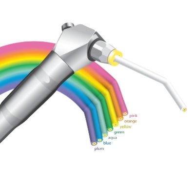 Produktbild - VF000175178 - Engångsblästerspets refill 7 färger 200-pack