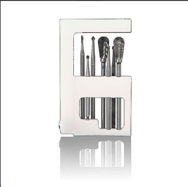 Produktbild - VF000176712 - Borrställ kort vit strl XL för 8 borrar