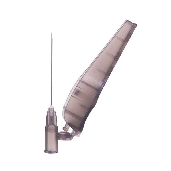 Produktbild - 65531 - Injektionskanyl med stickskydd svart 22G 0,7x32mm