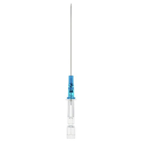 Produktbild - VF000165834 - Infusionskanyl utan port med stickskydd ultraljudstät blå 22G 0,9x64mm