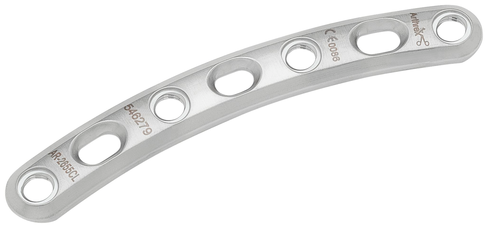 Produktbild - VF000190124 - Clavikel - Medial/diafysär fraktur Medial/diafysär platta, Längd 70-125mm