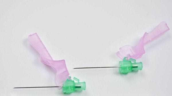 Produktbild - 40451 - Injektionskanyl med stickskydd grön 21G 0,8x40mm