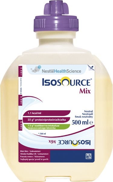 Produktbild - 44189 - Isosource Mix sondnäring mixad mat 109 kcal/100ml 500ml