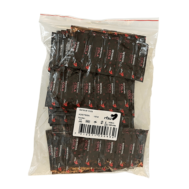 Produktbild 2 - 64181 - Kondom med smak coca cola 53mm RFSU 100-pack