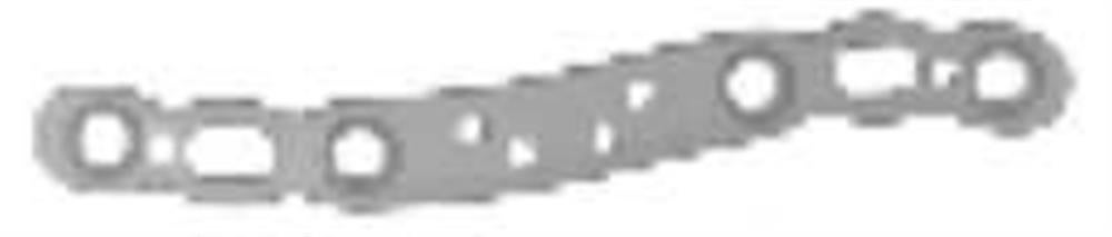 Produktbild - VF000192606 - Superior Plate - Increased Curvature VariAx Clavicle  6 Hole Bridge / Left