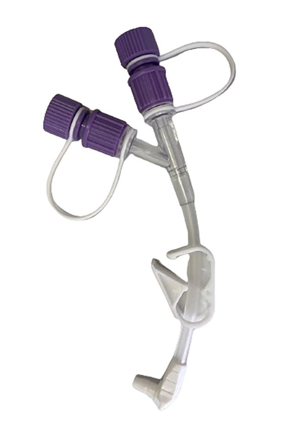 Produktbild - VF000185767 - Nutritionsslang med läkemedelsport och vinklad koppling 5cm