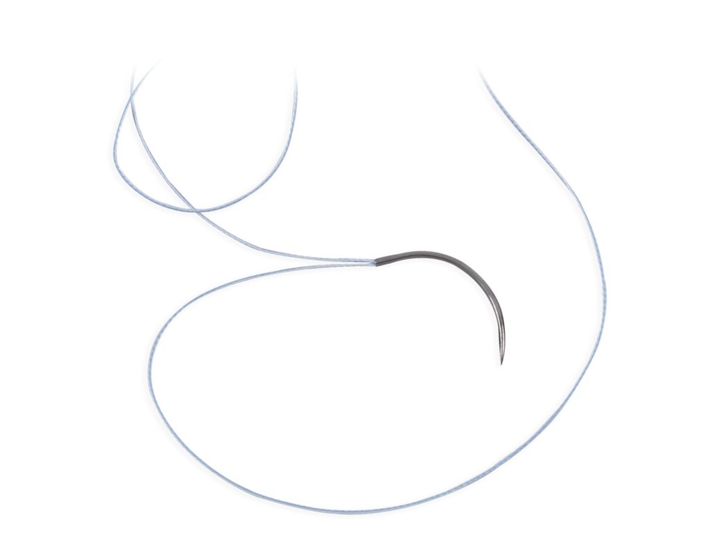 Produktbild - VF000150056 - FIBERLOOP™ #4-0, 30.5 CM BRAIDED POLYBLEND SUTURE, BLUE, LOOPED, WITH