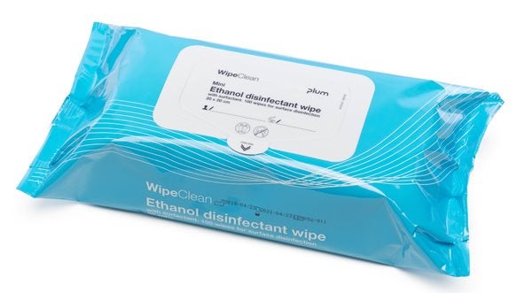 Produktbild - 57223 - Desinfektionsservett etanol 20x30cm 100-pack