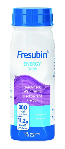 Produktbild - 57711 - Fresubin Energy Drink kosttillägg energidryck svarta vinbär 150kcal/100ml 10g protein/100ml 200ml