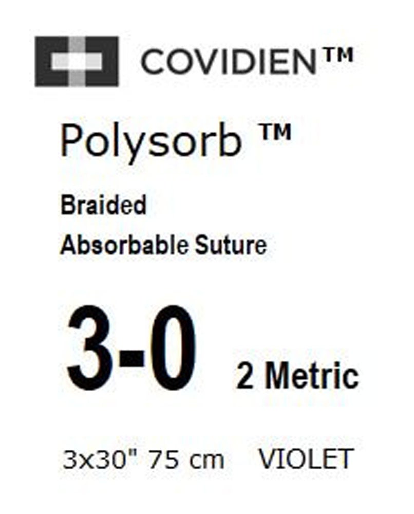 Produktbild - VF000150571 - POLYSORB™ 3-0 VIOLET 3x75CM PRECUT x24