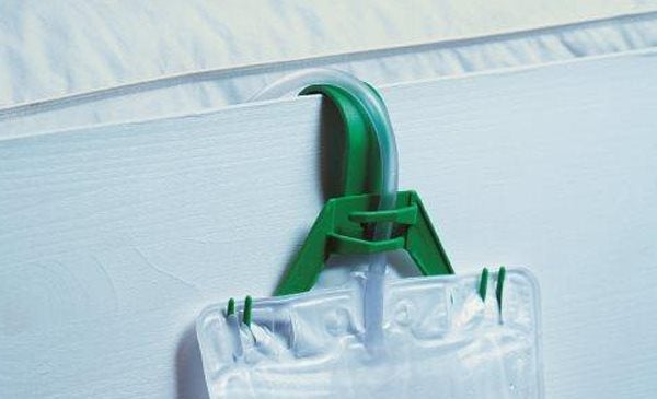 Produktbild - 51184 - Sänghållare för urinpåse 2 delar grön plast