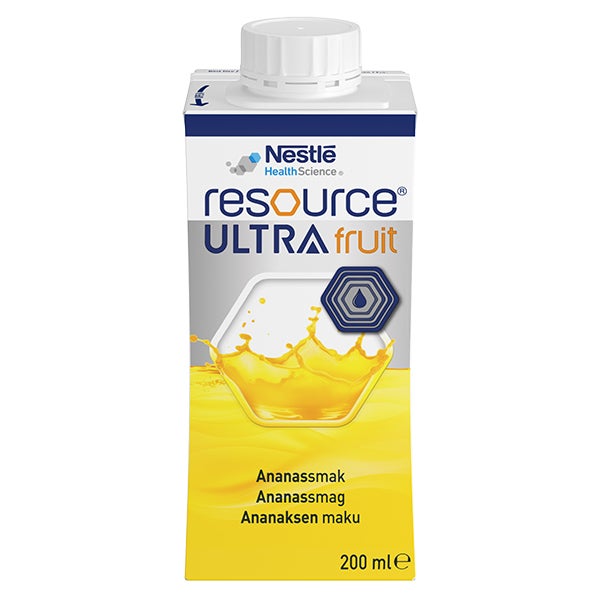 Produktbild - 63376 - Resource Ultra Fruit kosttillägg protein ananas 150kcal/100ml 200ml