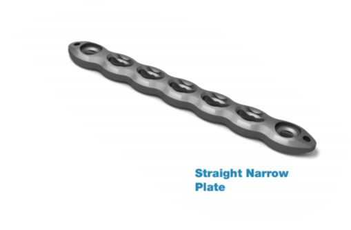 Produktbild - VF000191635 - Compression Plate narrow straight Variax 2 Compr.  9 Hole / L114mm