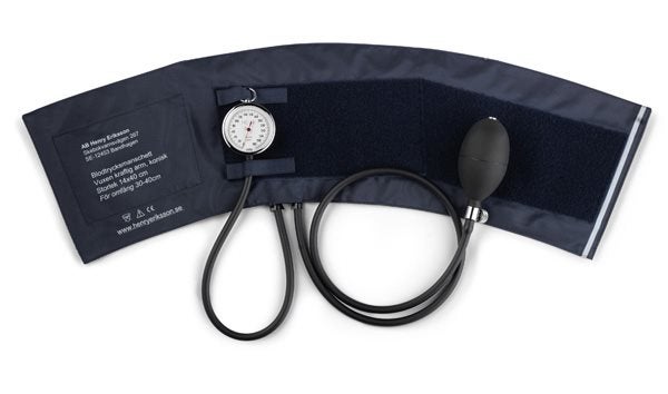 Produktbild - 53591 - Blodtrycksmanschett komplett konisk dubbelslang med skruvventil 14x40cm