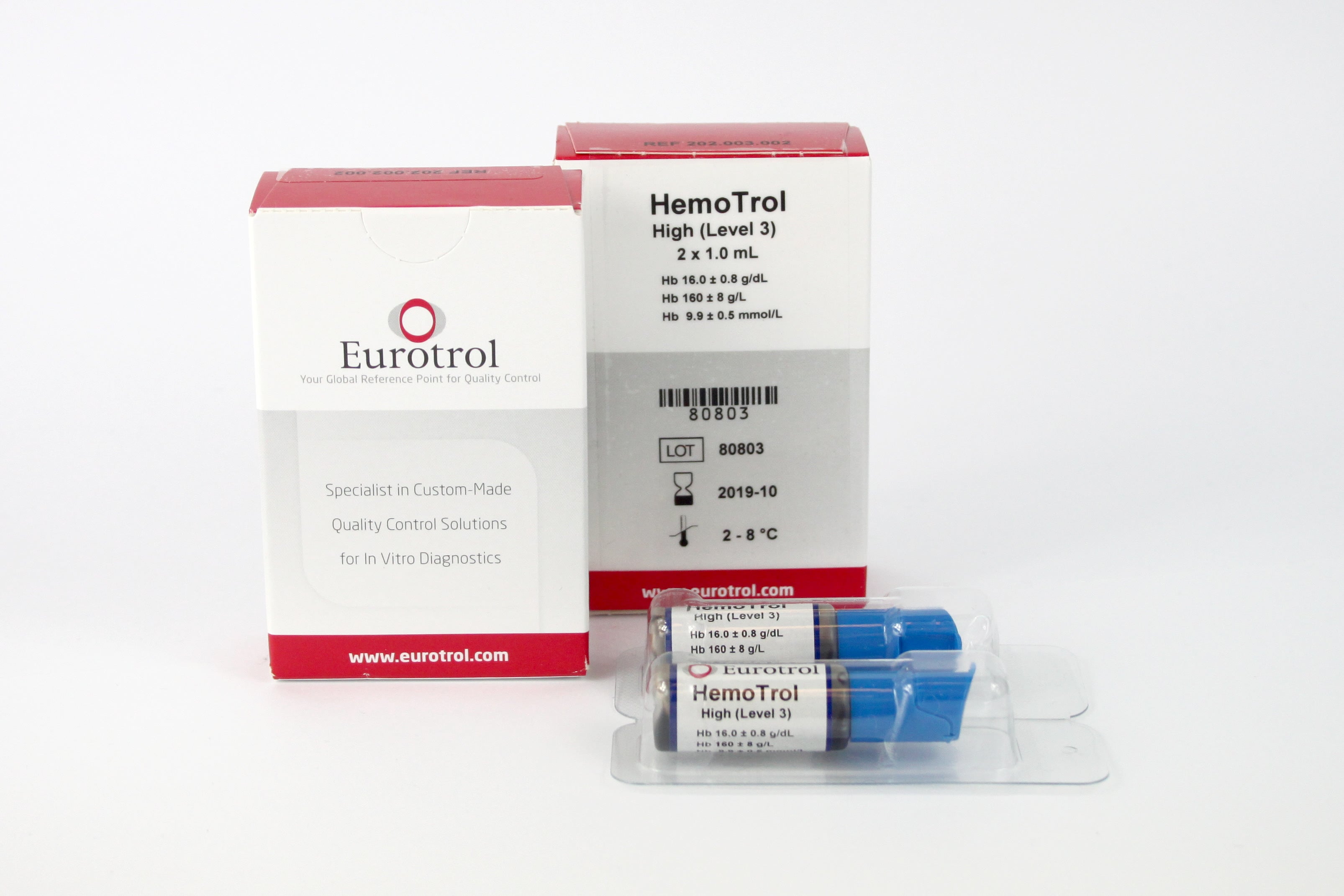 Produktbild - VF000119475 - Kontroll för HB hög nivå kylvara 2x1ml