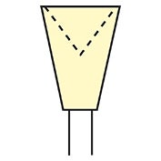 Produktbild - VF000175864 - Förpolerare kopp liten gul 12-pack