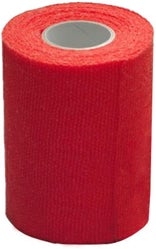 Produktbild - VF7002734 - Fixeringsbinda självhäftande röd 6cmx4m