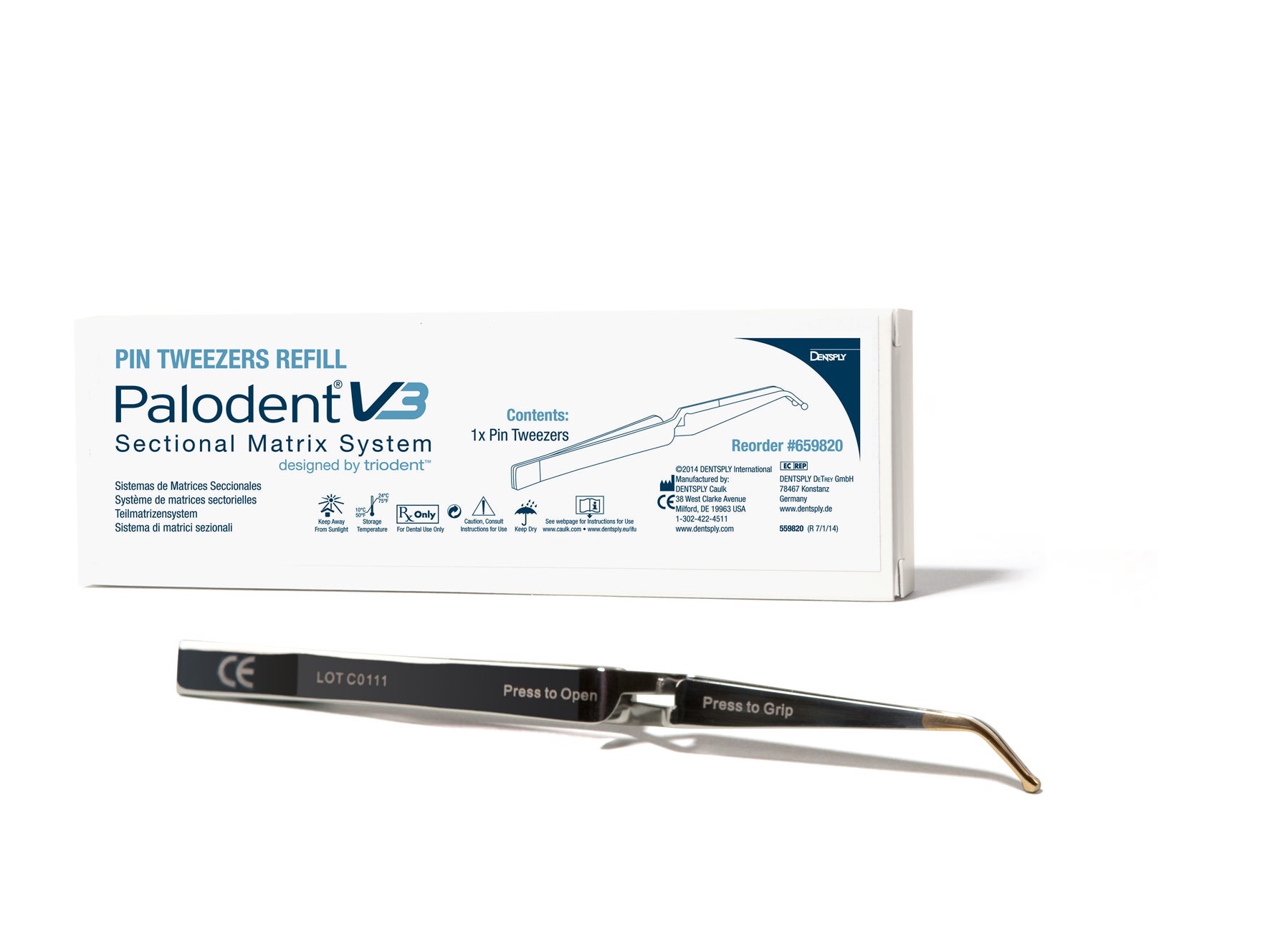 Produktbild - VF000174687 - Sektionsmatris V3 refillset pinpincett