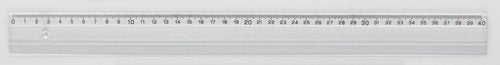 Produktbild - 59946 - Linjal plast transparent 40cm