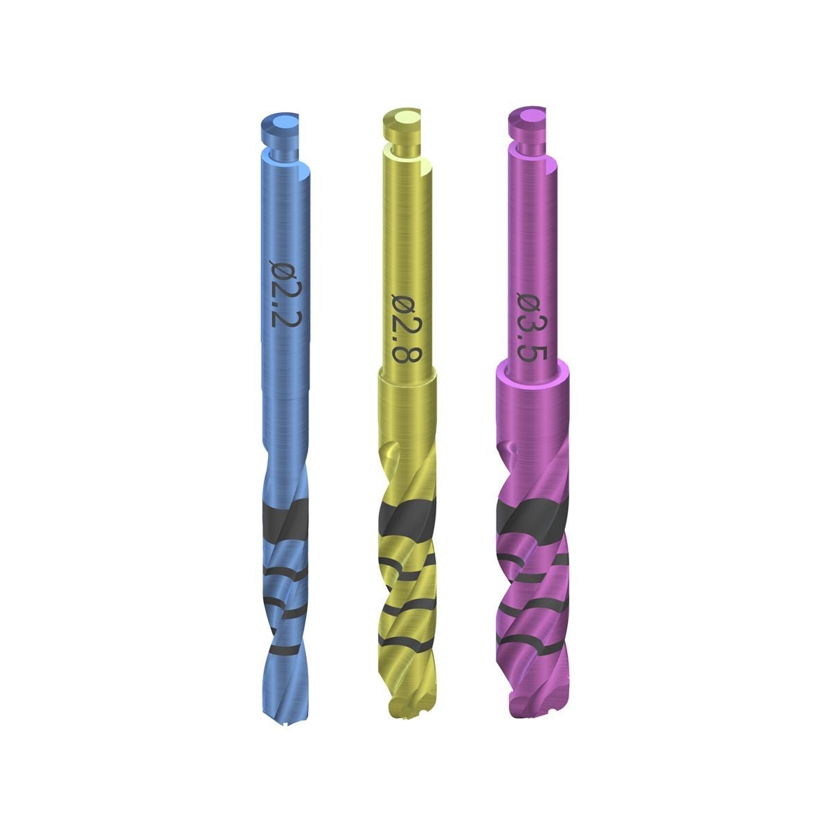 Produktbild - VF000179127 - Borrset kort för implantat 4,1mm engångsbruk