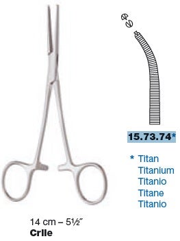 Produktbild - VF000177235 - TI CRILE HEMOST FCPS 14CM CVD 1X2T