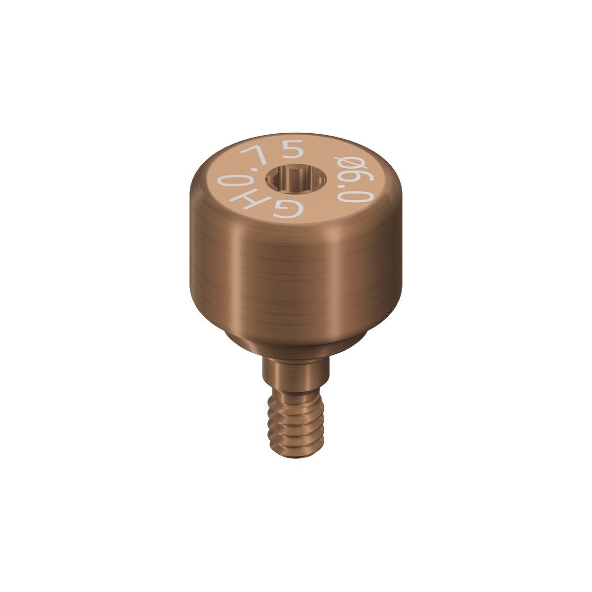 Produktbild 1 - 064.8202S - Läkdistans WB titan diameter 6 gingivahöjd 0,75 distanshöjd 4