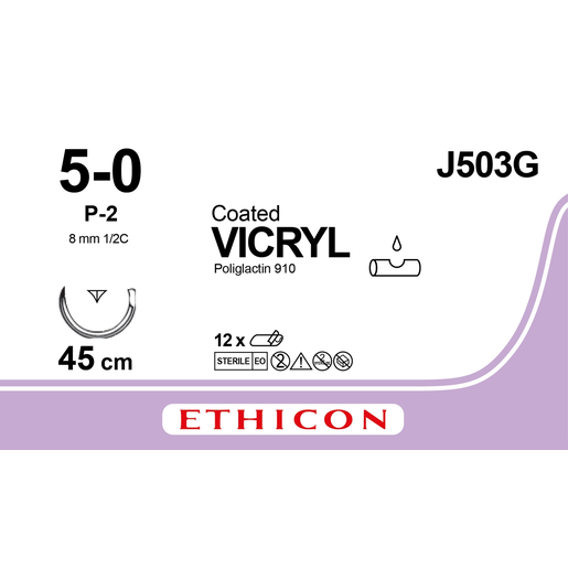 Produktbild - VF000148670 - VICRYL 5-0 P-2 45CM UNDYED