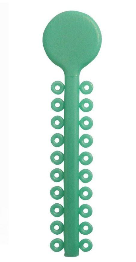 Produktbild - VF000140572 - Elastiska ligaturer intraoral pärlgrön 0.012"
