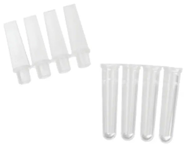 Produktbild - 65390 - Mikrorör PCR konisk ofärgat med separat lock i 4 strips 0,1ml