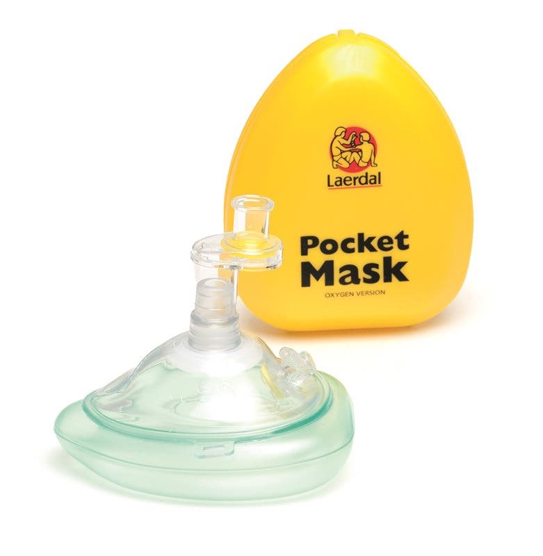 Produktbild - VF7000072 - Pocketmask inkl O2-nippel, backventil och filter, flergångs