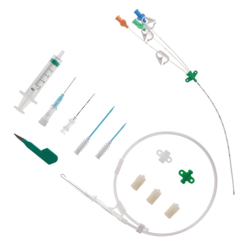 Produktbild - VF000146752 - CVK-set 3-lumen med avstängningsbricka för barn 5,5Fr 80mm