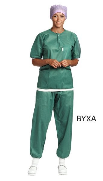 Produktbild - 48879 - Byxa med mudd och dragsko grön strl S