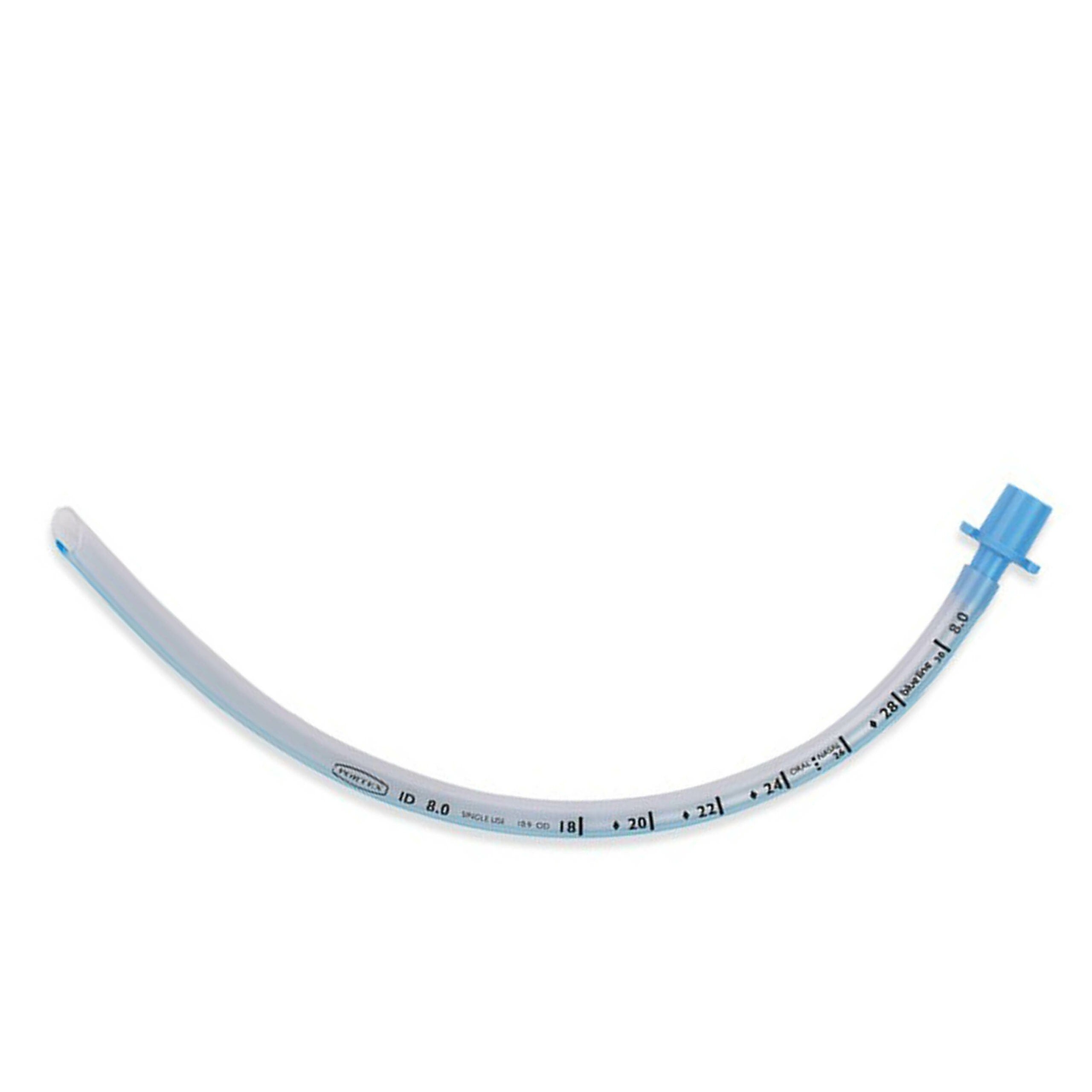 Produktbild - VF000185274 - Endotrakealtub utan kuff nasal/oral extra mjuk med mark-tip Magill 2,0 10-pack