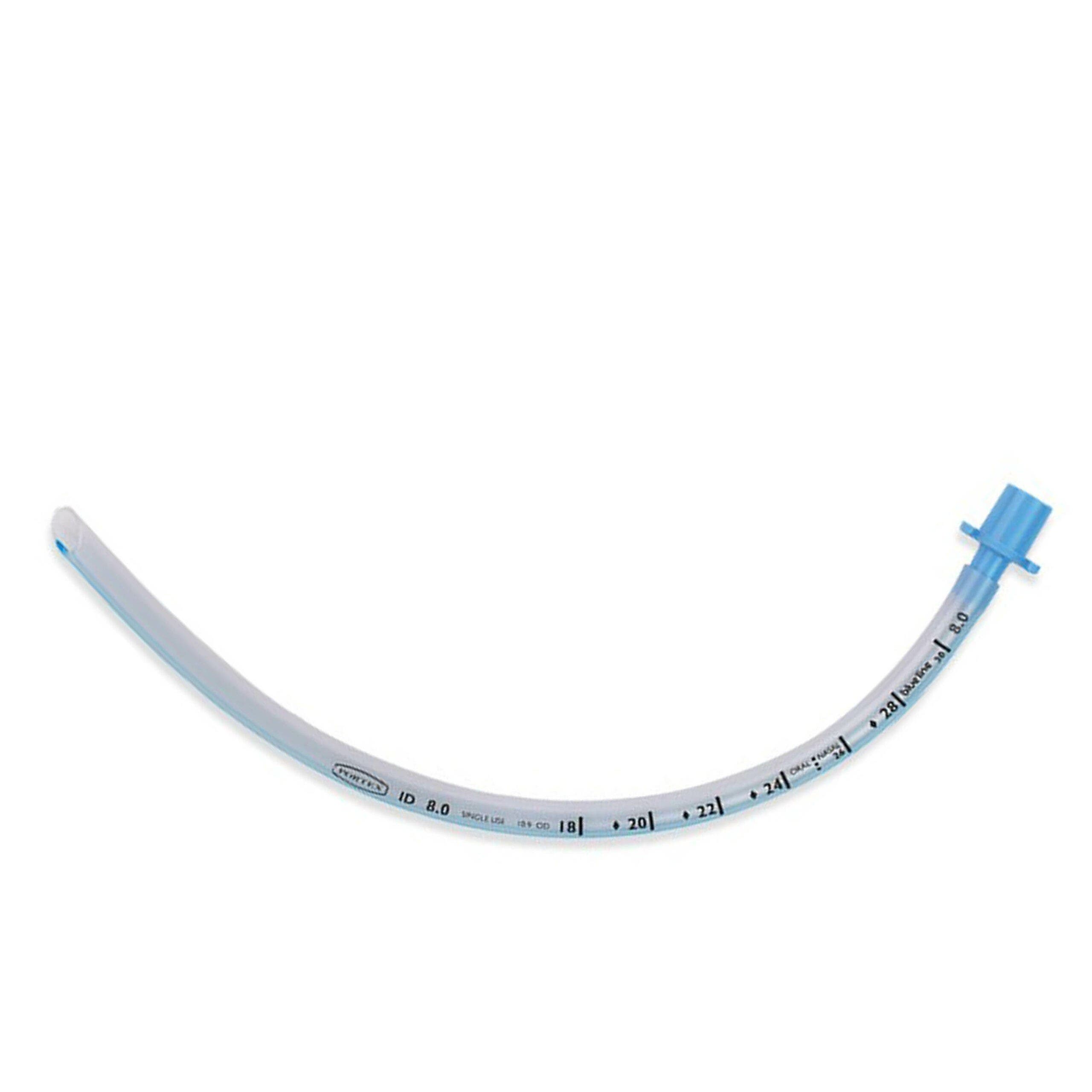 Produktbild - VF000185274 - Endotrakealtub utan kuff nasal/oral extra mjuk med mark-tip Magill 2,0 10-pack