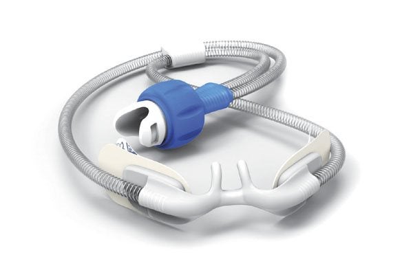 Produktbild - 59414 - Syrgasgrimma nasal till Optiflow Junior 2 blå strl XS
