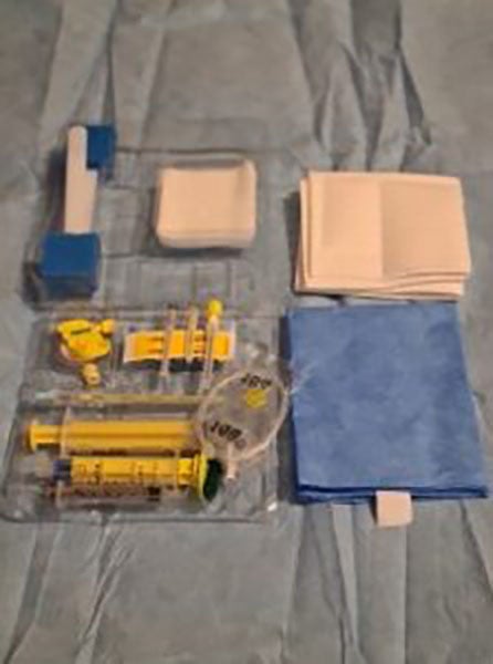 Produktbild - 64664 - Epiduralset NRFit med Touhynål kateter filter fixering LOR-spruta och tvättset 18G 80mm