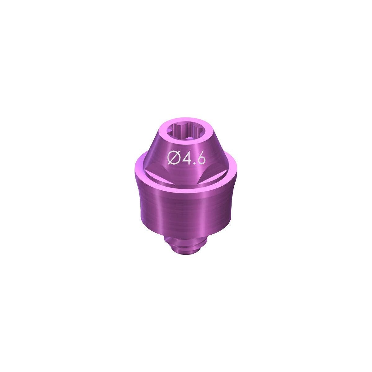 Produktbild 1 - CH-SRA-2.5 - Skruvretinerad distans Zygomaimplantat externt hexagon 0° 4,0 plattform 4,6 gingivalhöjd 2,5