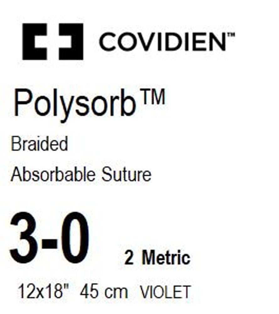 Produktbild - VF000150563 - POLYSORB™ 3-0 VIOLET 12x45CM PRECUT x24