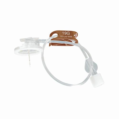 Produktbild - VF000123240 - Injektionsportkanyl med stickskydd vingar och slang 19G 32mm