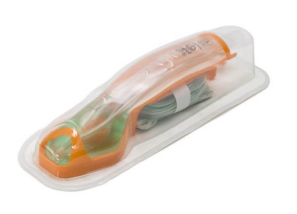 Produktbild - 58915 - Larynxmask rak med fast gelkuff och sugkanal återupplivningskit nr 5